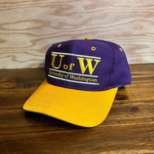 University of Washington Huskies Snapback The Game Hat Mens OSFA Purple Gold